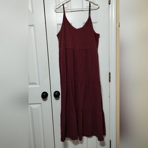Old Navy Burgundy Maxi Dress